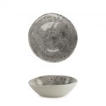 Small Porcelain Trinket Bowl with Speckled Wash